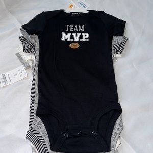 Football New Carters 5 piece set onesies